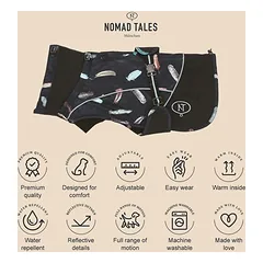 Nomad Tales Bloom paltukas šunims Midnight, Vidutiniams 11–25 kg — 4 nuotrauka