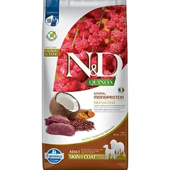 FARMINA N&D Quinoa Dog Adult Medium&Maxi Skin&Coat Venison & Coconut 2x7 kg