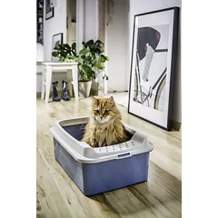 ROTHO ECO BONNIE kačių kraiko dėžė, M, mėlyna/pilka sp. — 2 nuotrauka