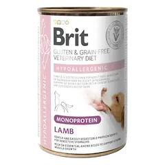 Brit GF Veterinary Diets konservai šunims Hypoallergenic Monoprotein Lamb 400g