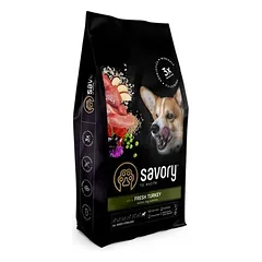 Savory sausas maistas sterilizuotiems šunims su kalakutiena, < 1,4 kg — 3 nuotrauka