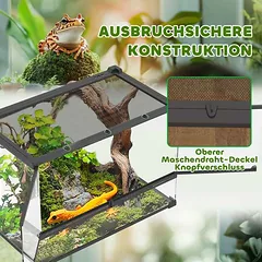 Roplių terariumas, 48 l, 50 × 35 × 30 cm — 5 nuotrauka