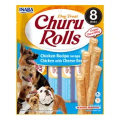Churu Dog Rolls Chicken Cheese skanėstas šunims, 96 g