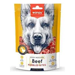 Wanpy skanėstas šunims, marmuriniai jautienos kąsneliai, 100 g
