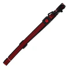 Active Dog Leash Strong S raudona nailoninė pavadė mažiems šunims su atspindinčia gija, 1,5×120 cm