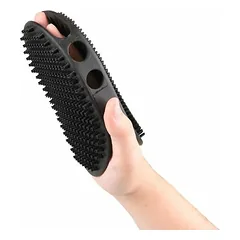 Flamingo pirštinė-šukos grooming glove, 11x15x3 cm — 3 nuotrauka