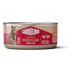 CARNILOVE Cat Can Paté Mix 4 Skonių 12x100 g premium konservai suaugusiems katėms