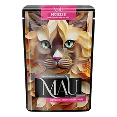 MAU Mus Aviena su chia sėklomis ir mėta 85 g drėgnas maistas sterilizuotam katinui