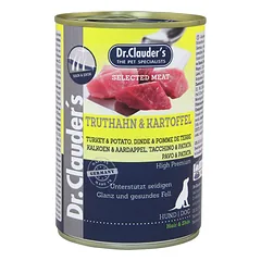 DR. CLAUDER'S Turkey&potatoes konservai šunims su kalakutiena ir bulvėmis, 400 g