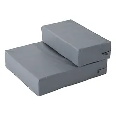 Sulankstomi 2 pakopų laipteliai ir guolis 2 viename katėms ir šunims, iki 7 kg, 45 x 39 x 20 cm, pilki