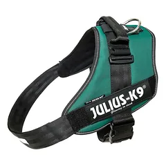 Julius - K9 IDC Powerharness Dark - aukštos kokybės petnešos šunims tamsiai žalios spalvos