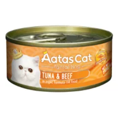 Aatas Cat Tantalizing tunas su jautiena, drėgnas maistas katėms 80 g parduotuvėje petreon.lt