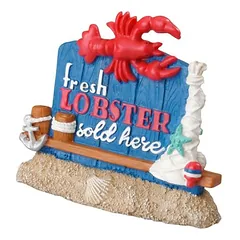 Aqua Della Aquariendekoration Hummer "fresh Lobster sold here"