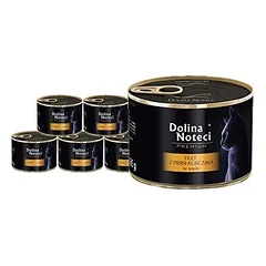 DOLINA NOTECI Premium vištienos krūtinėlės filė drėgnas maistas katėms 12x185g
