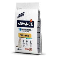 Advance Sensitive sterilized Sausas pašaras sterilizuotoms suaugusioms katėms su lašiša ir miežiais 1,5 kg
