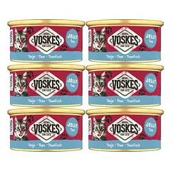 VOSKES Jelly Tuna 6x85 g 100% tunas želėje, papildoma maisto produktas katėms