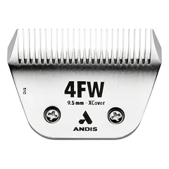 Andis Ceramic EDGE 4FW XCover Wide Blade - platus keraminis ašmenys Snap-On kirpimo mašinėlėms, chromuotas plienas