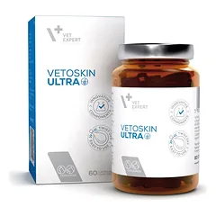 VetExpert Vetoskin Ultra kapsulės šunims/katėms 60 vnt. parduotuvėje vetprekes.lt
