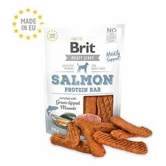 Brit Jerky Salmon Protein Bar Snack 80g