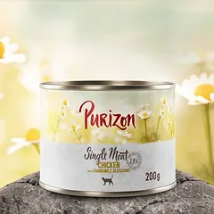 Purizon Single Meat drėgnas maistas katėms 6 x 200 g — 2 nuotrauka