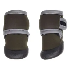 Flamingo Hundeschuhe Laky grün - 2 Stück