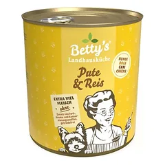 Betty's Landhausküche kalakutiena su ryžiais, drėgnas maistas šunims, Kalakutiena ir ryžiai 6 x 800g — 3 nuotrauka