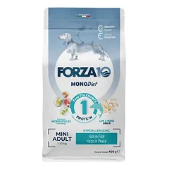 Forza10 Mini DIET Fish sausas maistas suaugusiems mažų veislių šunims, 400 g