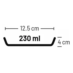 Flamingo keraminis dubenėlis katėms Ansu su stovu, juodas su baltu 230 ml — 3 nuotrauka