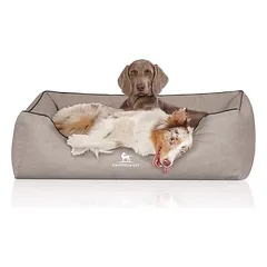 Knuffelwuff Orthopädisches Hundebett Rockland aus Kunstleder