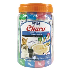 Churu Cat Tuna Varieties Begrūdžių skanėstų katėms rinkinys, 700 g