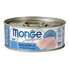 Monge Supreme Tuna With Seabream Kitten konservai kačiukams, 80 g