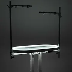 Blovi Comfort Lumix Electric Grooming Table 119.5x61cm - sturdy and comfortable grooming table with a backlit top, electric lift, and two..., 2 — 2 nuotrauka