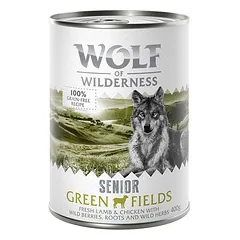 Wolf of Wilderness Senior drėgnas maistas šunims, ekonominė pakuotė 24 x 400 g, Wild Hills - Ente — 2 nuotrauka