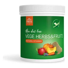 Pokusa RawDietLine Vege Herbs & Fruits - miltelių pavidalo žolelės, daržovės ir vaisiai, vitaminų ir maistinių skaidulų šaltinis - Svoris: