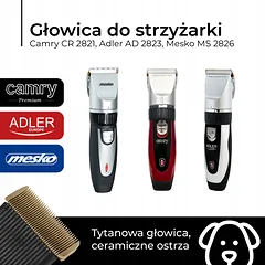Galvutė su peiliukais Camry CR2821, Adler AD2823 ir Mesko plaukų kirpimo mašinėlėms — 4 nuotrauka