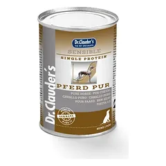 DR. CLAUDER’S SENSIBLE drėgnas maistas alergiškiems suaugusiems šunims su arkliena 6x400g