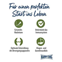 Happy Dog Supreme Sensible Puppy su ėriena ir ryžiais, sausas maistas šuniukams — 2 nuotrauka