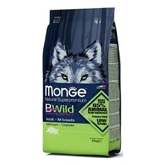 Monge BWILD visų veislių šunims su šerniena