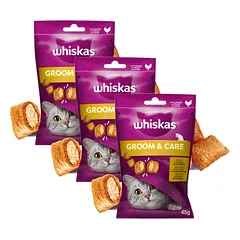 WHISKAS Healthy Shine 3x45g skanėstas katėms, su vištiena