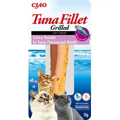 INABA Tuno filė katėms - itin švelni tuno filė tuno sultinyje 15g