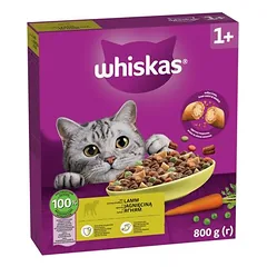 Whiskas 1+ su ėriena, sausas maistas katėms