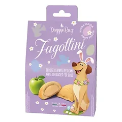 DoggyeBag FAGOTTINI Traškūs sausainiai su obuoliais 3x2x1cm 110 g
