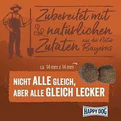 Happy Dog NaturCroq jautiena su ryžiais, sausas maistas šunims — 3 nuotrauka