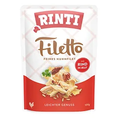 RINTI Filetto in Jelly Chicken&Beef želė su vištiena ir jautiena 100 g nuotrauka