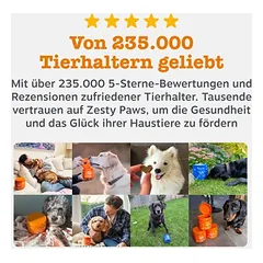 Zesty Paws Senior Advanced 9-in-1 Chews su kalakutiena, papildas — 3 nuotrauka