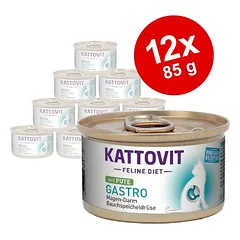 Kattovit Gastro 12 x 85 g, drėgnas maistas katėms