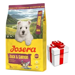 JOSERA Mini Junior Duck & Salmon 10kg + Staigmena ŠUNIUI