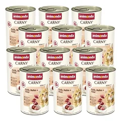 ANIMONDA Cat Carny Kitten skonis: vištienos kokteilis 12x400g 