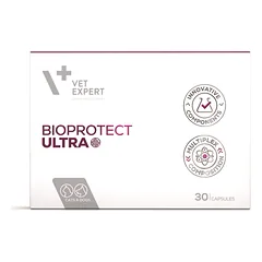 VETEXPERT Bioprotect Ultra pašaro papildas šunims, žarnyno veiklai, N30