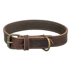 TRIXIE Rustic rieb. odos antkaklis, L 48-56cm/30mm, tams. rudas parduotuvėje petbaze.lt